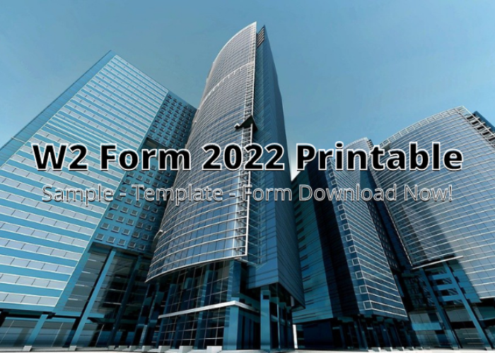 W-2 Form 2022 Printable img